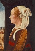Ercole de Roberti Portrait of Ginevra Bentivoglio oil painting